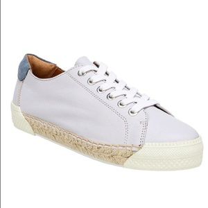 Franco Sarto Purple Lessia Lace Up Espadrille Trim Sneakers